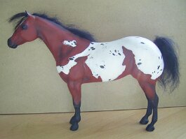Rowan Polka Dot, Appaloosa. Breyer Lady Phase r/h in the late 1980’s