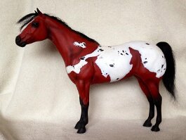 Rowan Polka Dot, Appaloosa. Breyer Lady Phase r/h in the late 1980’s