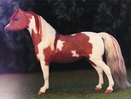 KA Harlequin, mix breed. Animal Artistry Classic resin Welsh A mare r/h in 1996